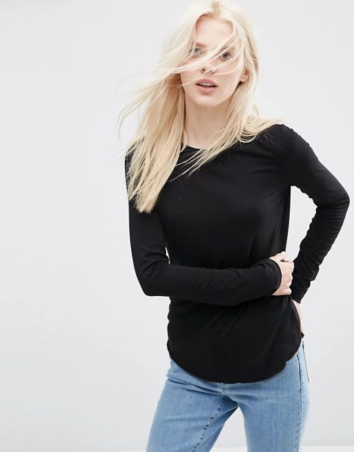 ASOS T-Shirt with Long Sleeves and Crew Neck | ASOS US