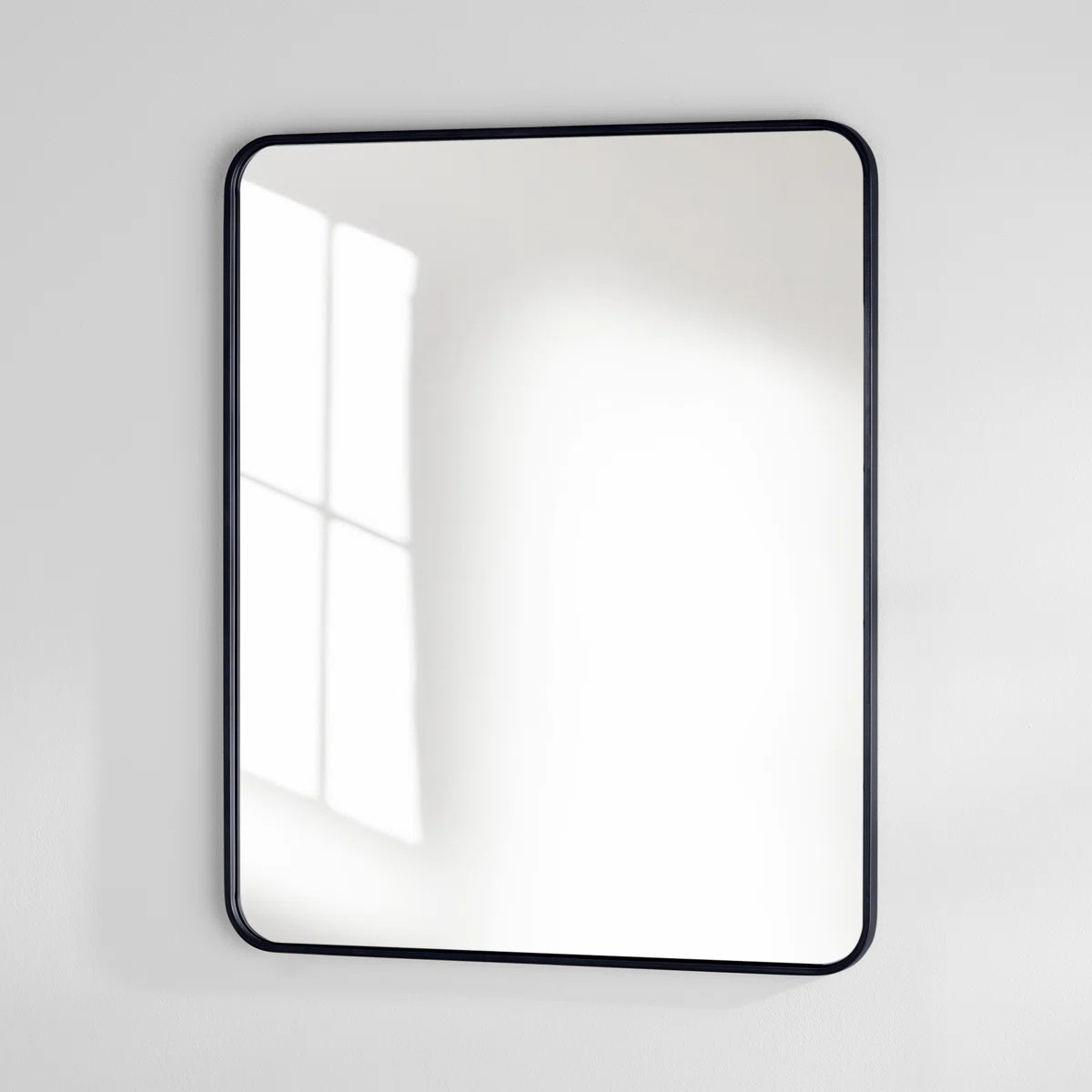 Sabine Metal Rounded Rectangle Wall Mirror | Wayfair North America
