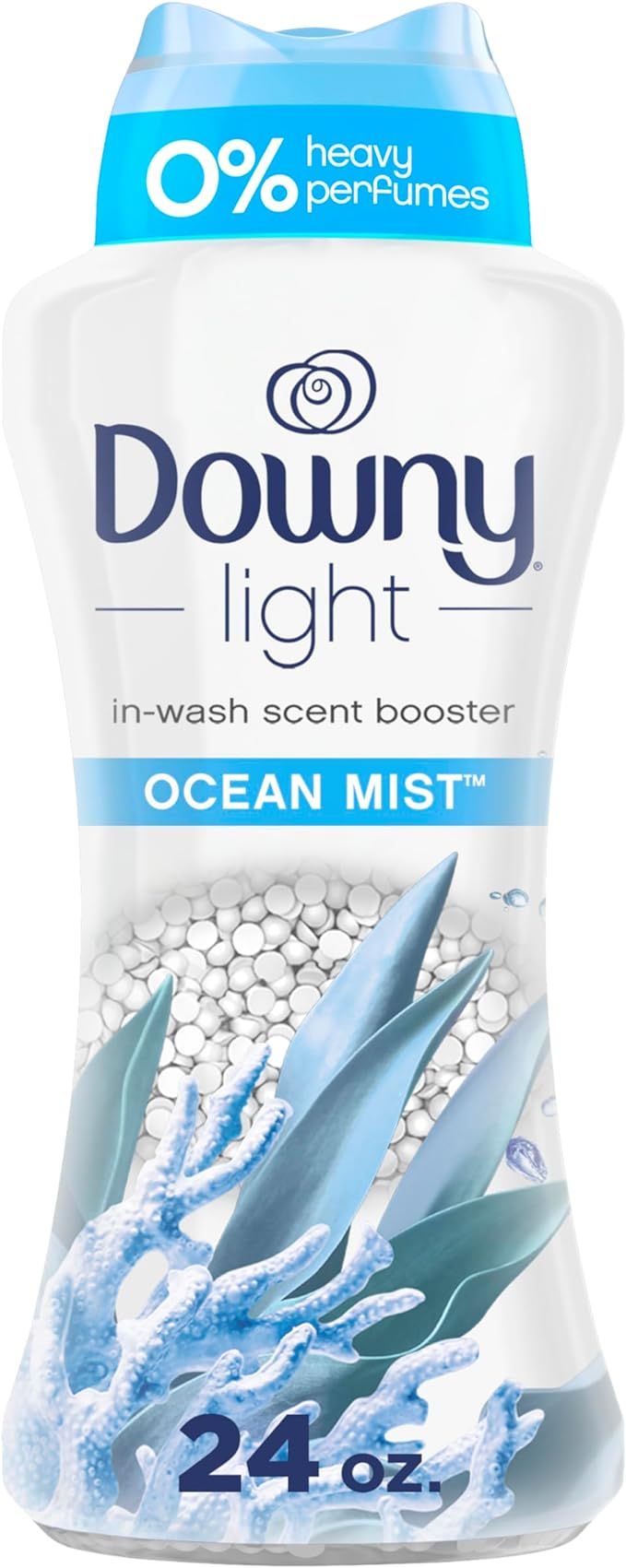 Downy Light Laundry Scent Booster Beads for Washer, Ocean Mist, 24 oz, with No Heavy Perfumes | Amazon (US)