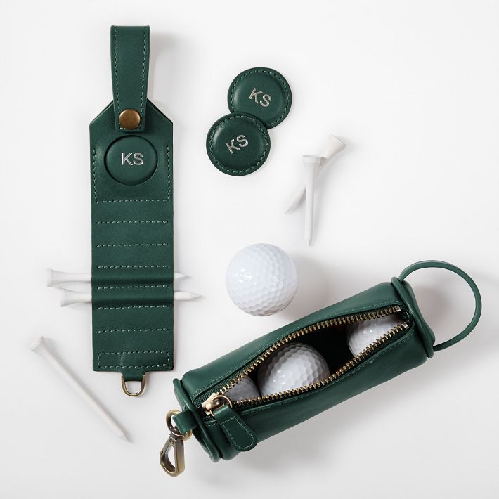 Graham Leather Golf Ball Pouch and Tee Set | Mark and Graham