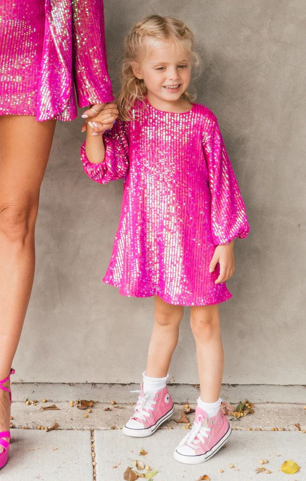 Once Upon A Time Dress ~ Pink Disco Sequins | Show Me Your Mumu
