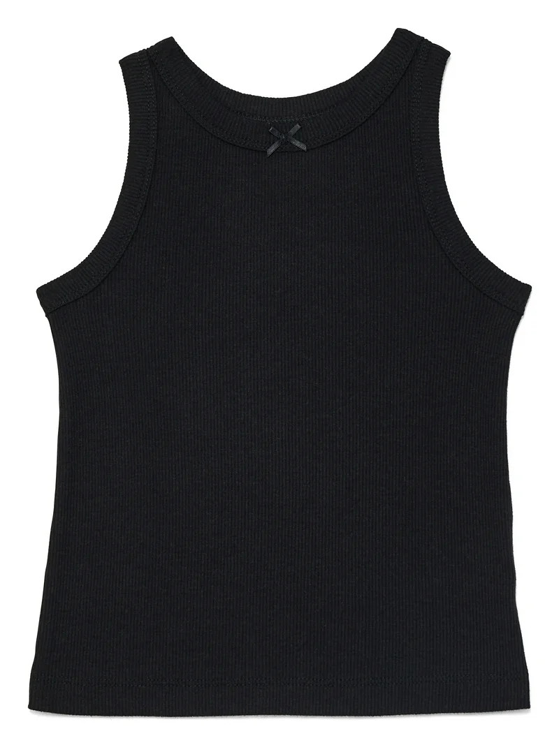 Wonder Nation Toddler Girls Ribbed Tank Top, Sizes 18M-5T | Walmart (US)