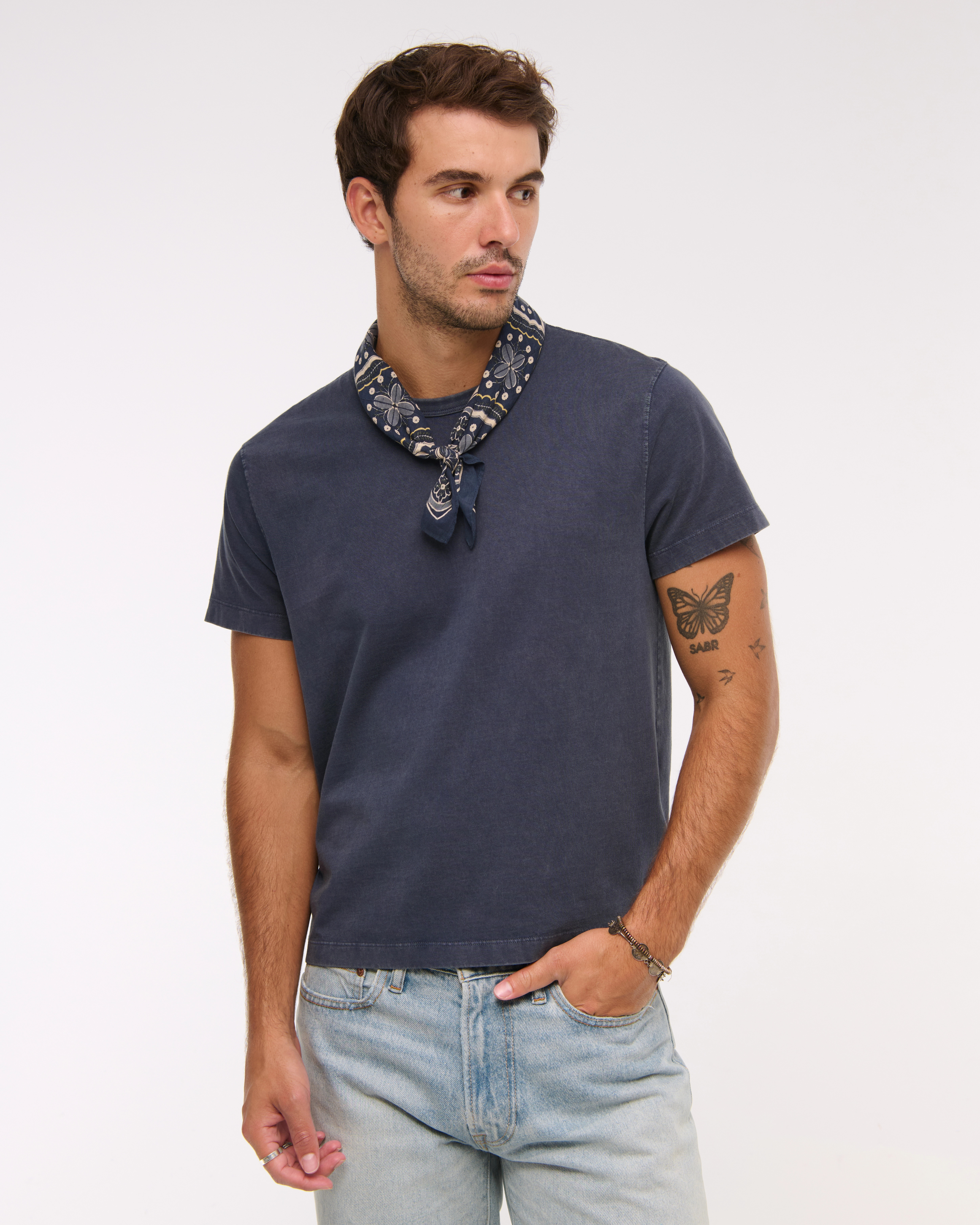 Classic Polished Cropped Tee | Abercrombie & Fitch (US)