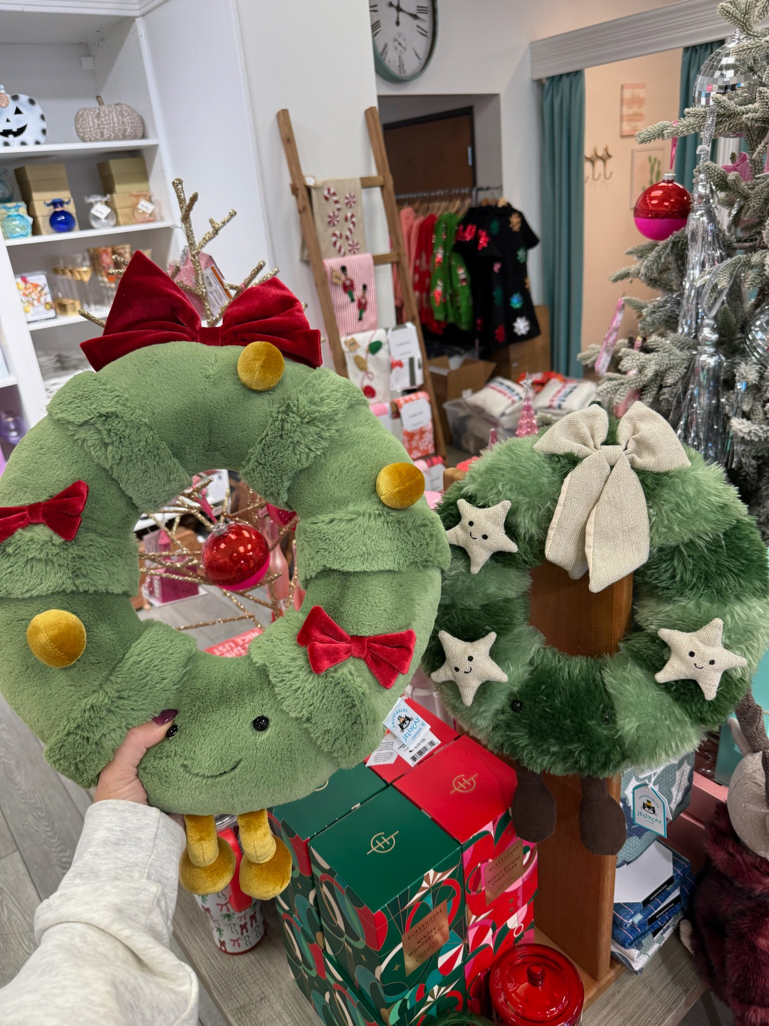Dying at how adorable these wreaths are!!! Linking some other cute Christmas jelly cats! 

Seasonal shopping kids family unique plush gift ideas trending fun stuffed animals 

#LTKSeasonal #LTKFamily #LTKGiftGuide