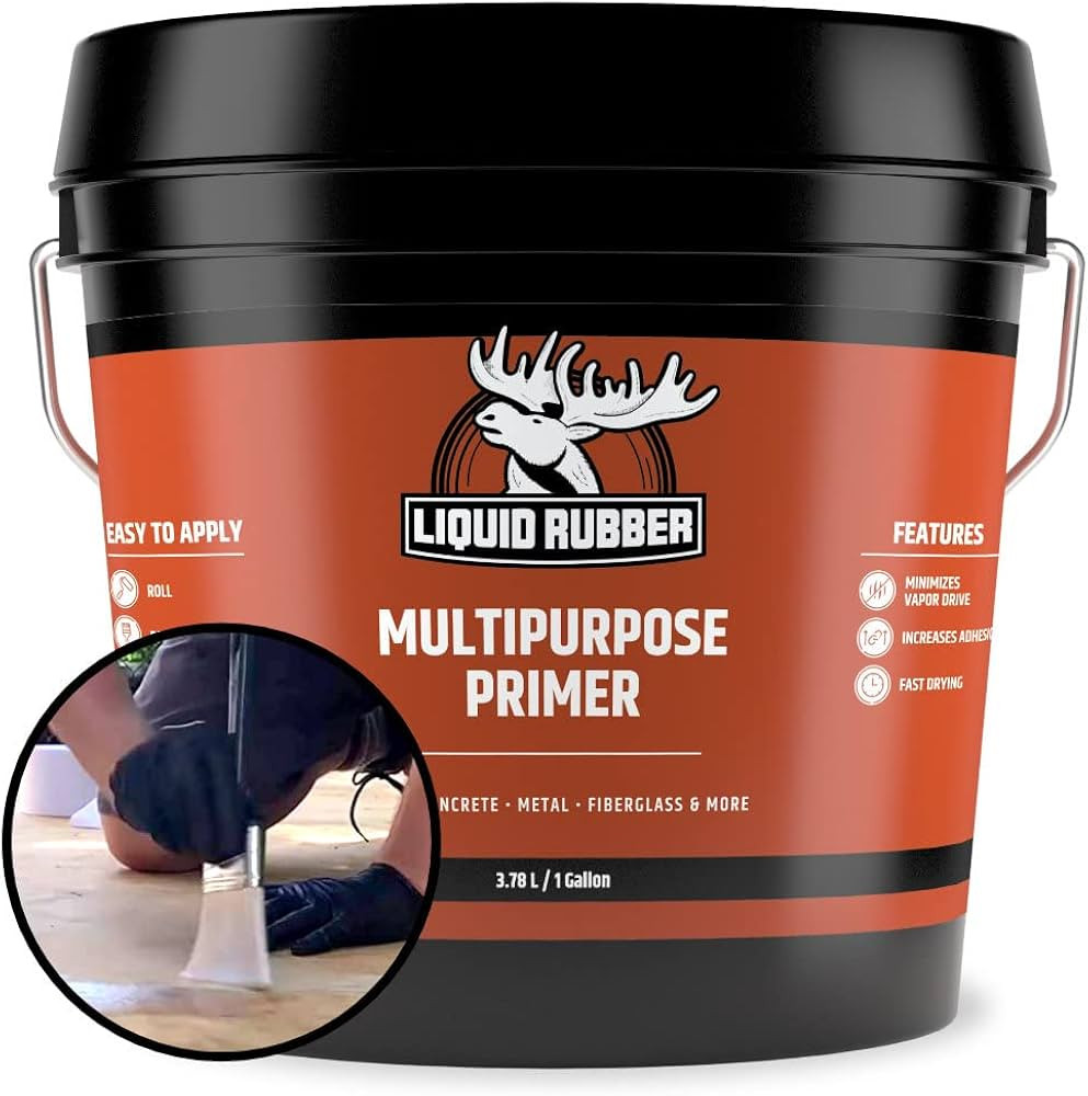 Liquid Rubber Multi-Purpose Primer - Use on Concrete and Wood, Water-Based Non-Toxic and Fast Dry... | Amazon (US)