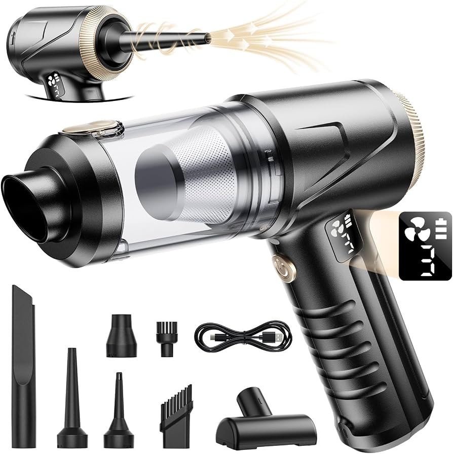 Handheld Vacuum Cleaner 26000Pa Suction with Brushless Motor, 4-in-1 Portable Mini Car Vacuum wit... | Amazon (US)