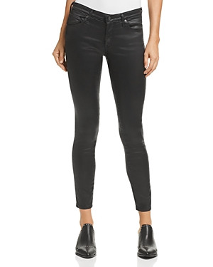 Ag Coated Legging Ankle Jeans in Leatherette Super Black | Bloomingdale's (US)