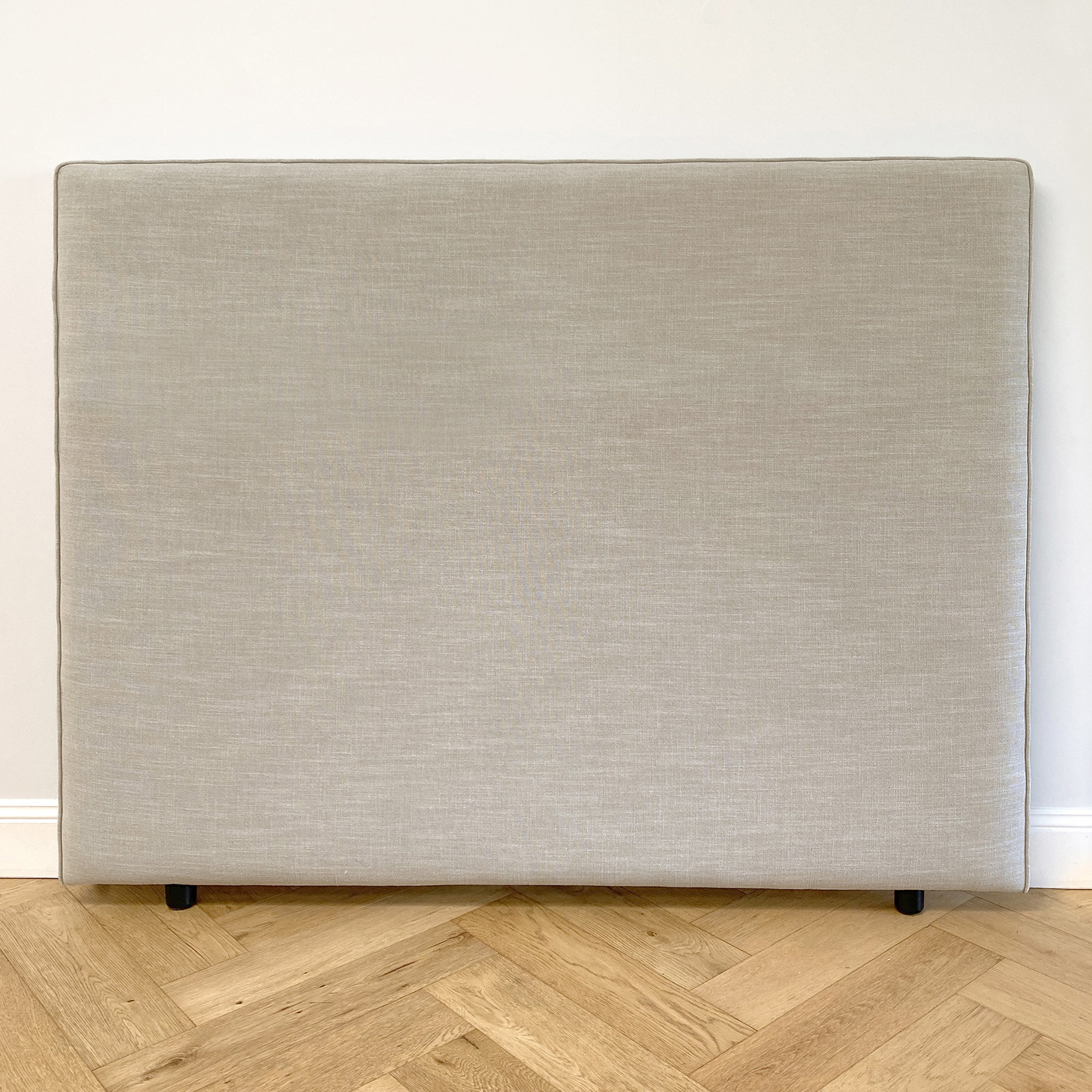 Cowell Linen-Blend King Bedhead | Temple & Webster AU