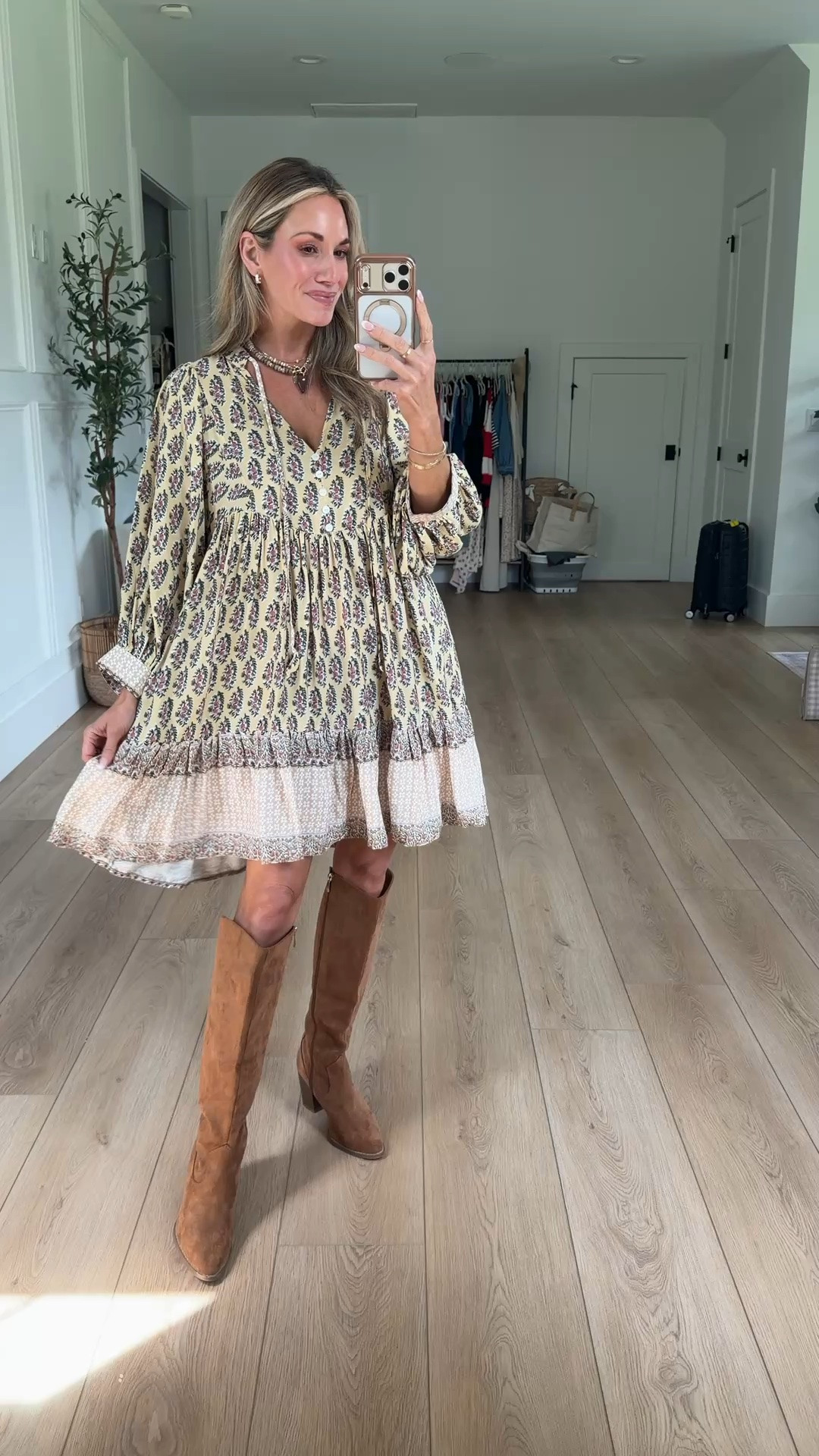 this dress is giving free people and I’m obsessed! you’d never believe it’s from Amazon! 😍 // I’m 5’3 for reference wearing a size small, boots run tts.

#LTKgrwm #LTKootd #LTKPetite