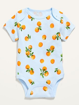 Printed Short-Sleeve Bodysuit for Baby | Old Navy (US)