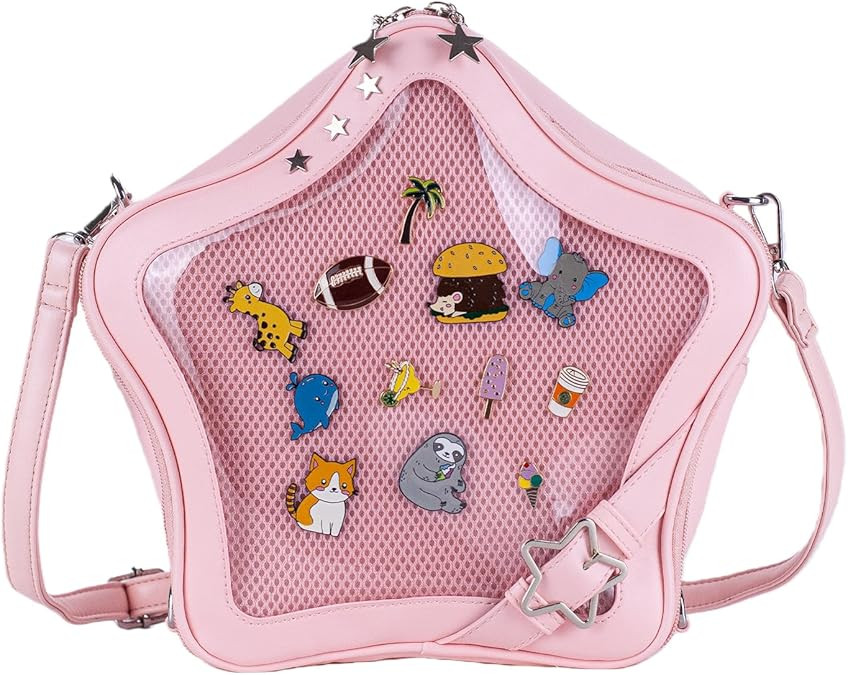 Star Ita Bag Stars Ita Purse Pins Display Backpack Cute Aesthetic Y2K Crossbody Bag Ita Insert Di... | Amazon (US)