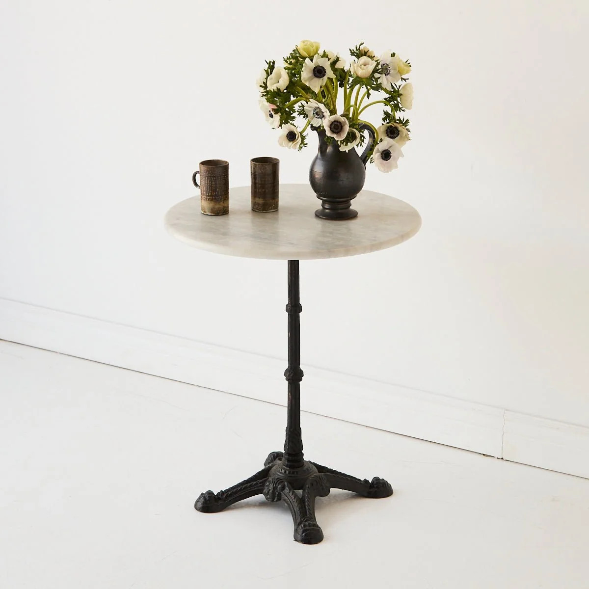 Vintage Marble Pedestal Table | Elsie Green US
