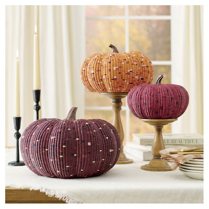 Calico Corn Pumpkins | Grandin Road | Grandin Road