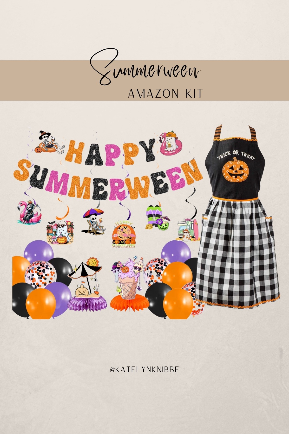 Celebrating Summerween with my kids for the first time this year and this Amazon kit is going to make it so easy. And the cutest apron for making treats. 🥹

#LTKfoodie #LTKmomlife #LTKSeasonal