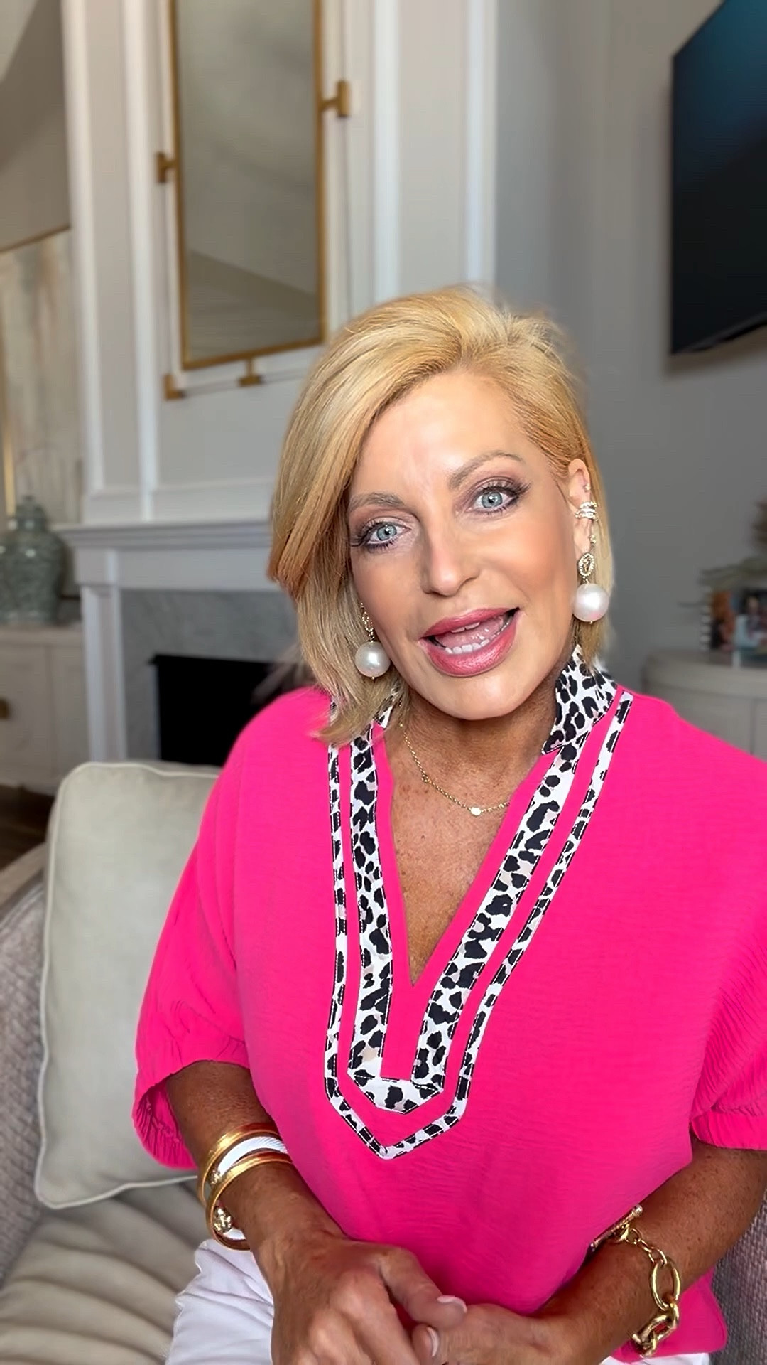 I’m wearing a med in my top & it runs generous  

#LTKvlog #LTKootd #LTKOver40