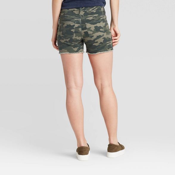 Women's High-Rise Jean Shorts - Universal Thread™ Camo Print | Target