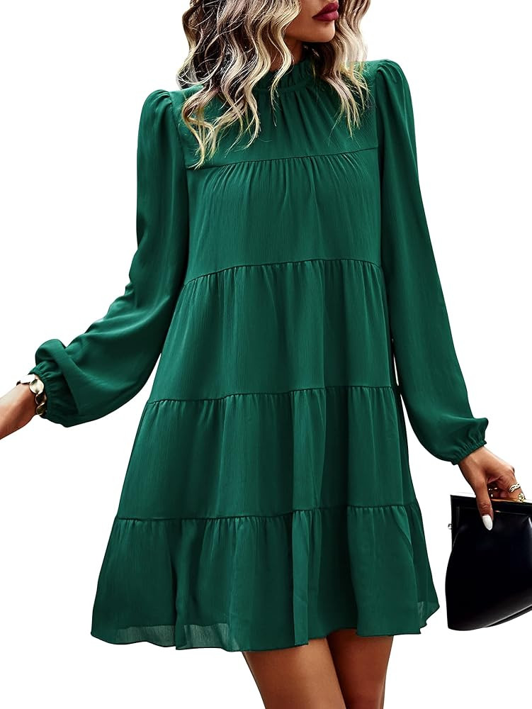 GAOVOT Women's Casual Sleeveless Mini Dress Halter Neck Summer Beach Dresses Backless Solid Flowy... | Amazon (US)