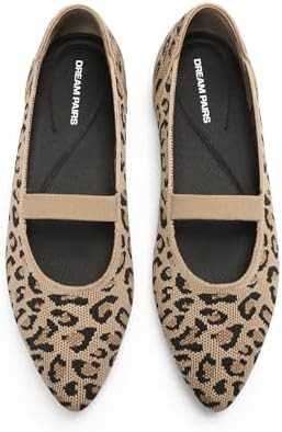 DREAM PAIRS Women's Pointed Toe Dressy Mary Jane Flats | Shock-absorb cushioned insoles, Skin-fri... | Amazon (US)