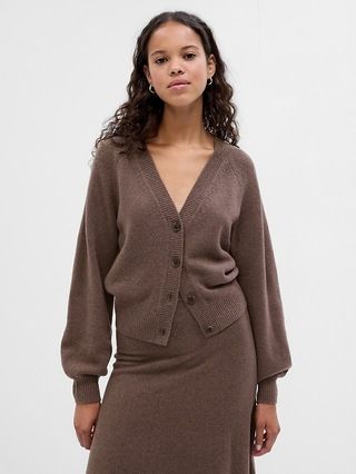 CashSoft Balloon Sleeve Cardigan | Gap (US)