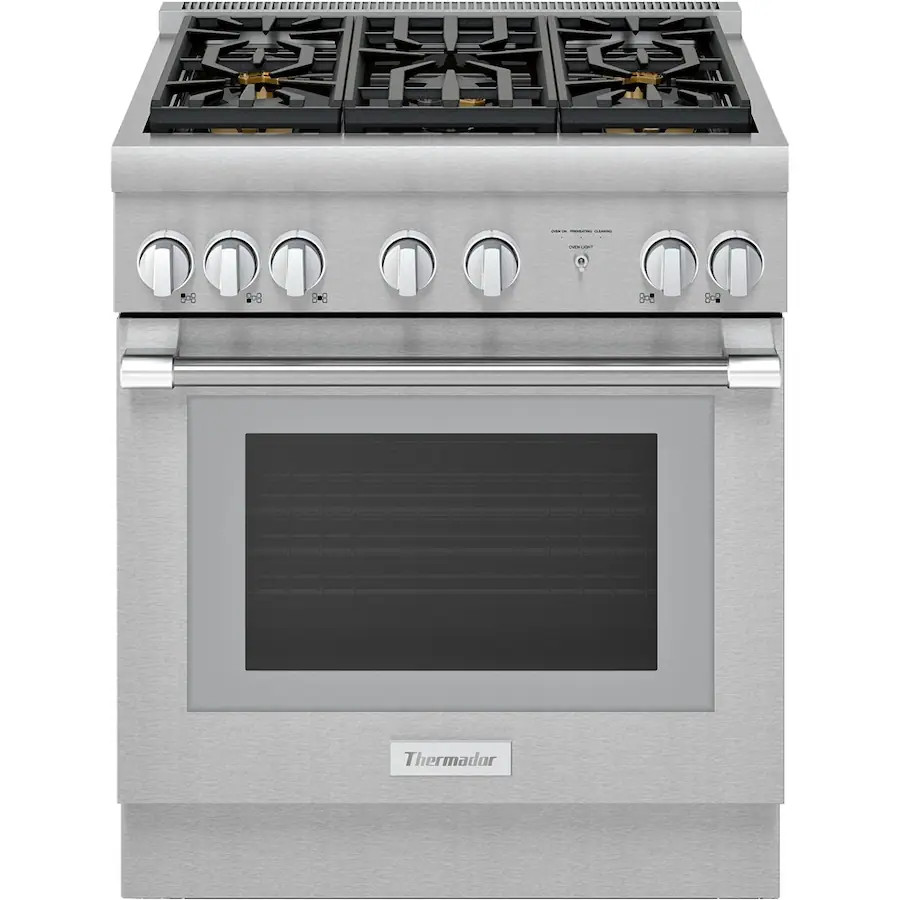 Thermador - Professional Series 4.4 Cu. Ft. Freestanding Dual Fuel Convection Range with Self-Cle... | Best Buy U.S.