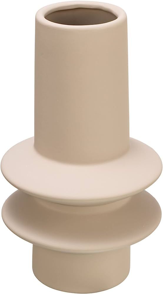 Bloomingville Modern Sculptural Stoneware Vase with Latex Glaze, Taupe | Amazon (US)