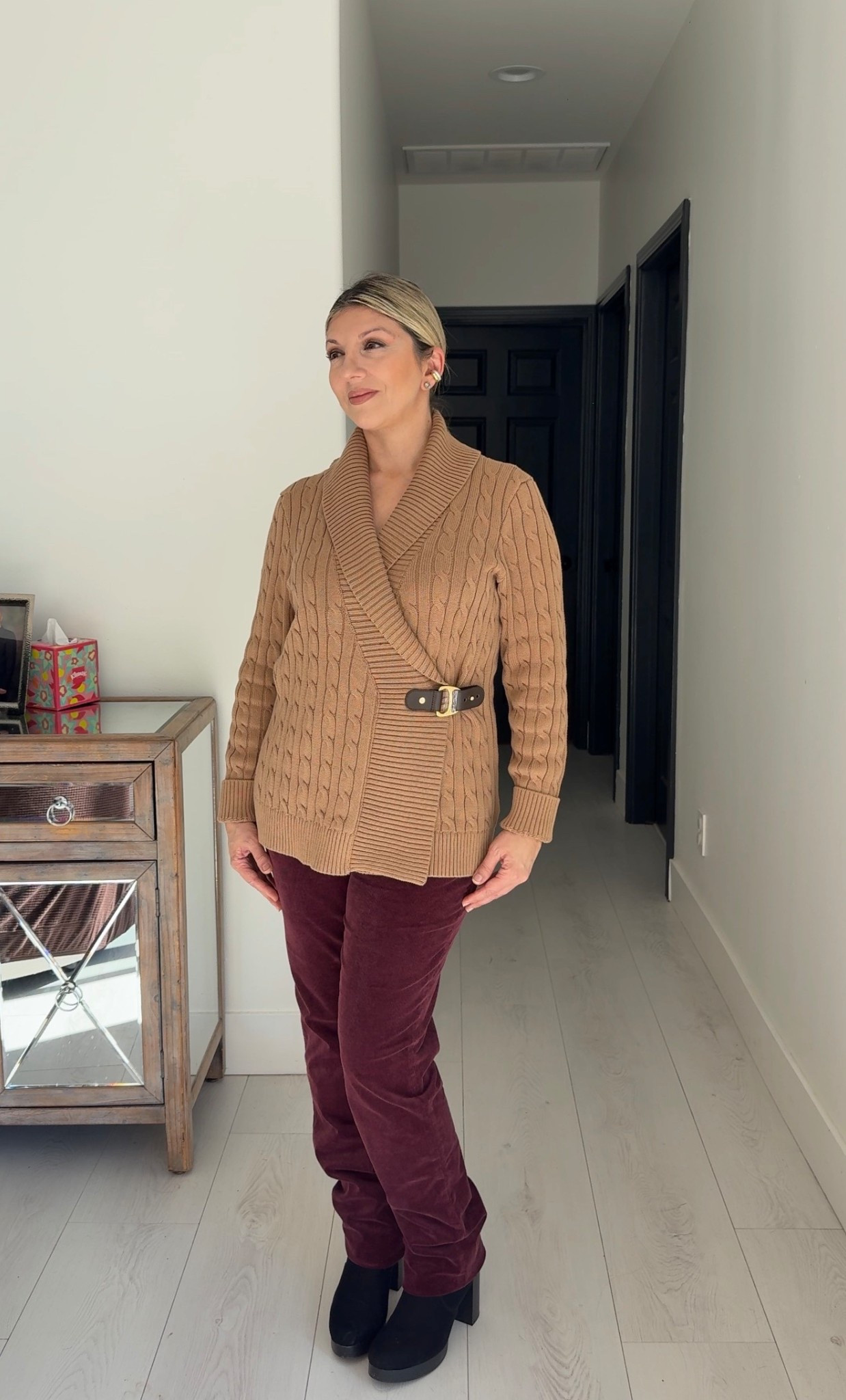 Full Ralph Lauren Christmas mode! This sweater is gorgeous and warm, not constricting, and so versatile. The corduroy wine pants are a must. And you can’t go wrong with the boots 🤎♥️

#LTKmomlife #LTKGiftGuide #LTKHoliday