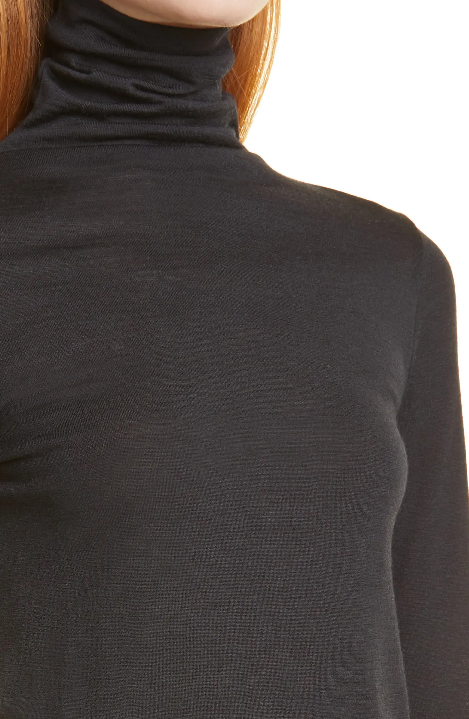 Club Monaco Julianna Wool Blend Long Sleeve Turtleneck Top | Nordstrom | Nordstrom