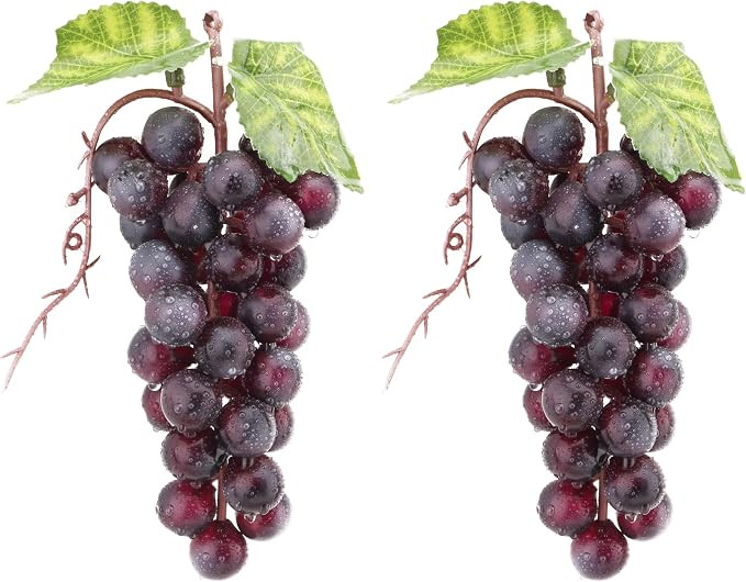 2PCS Purple Simulation Grapes, 36 Grains | Amazon (US)