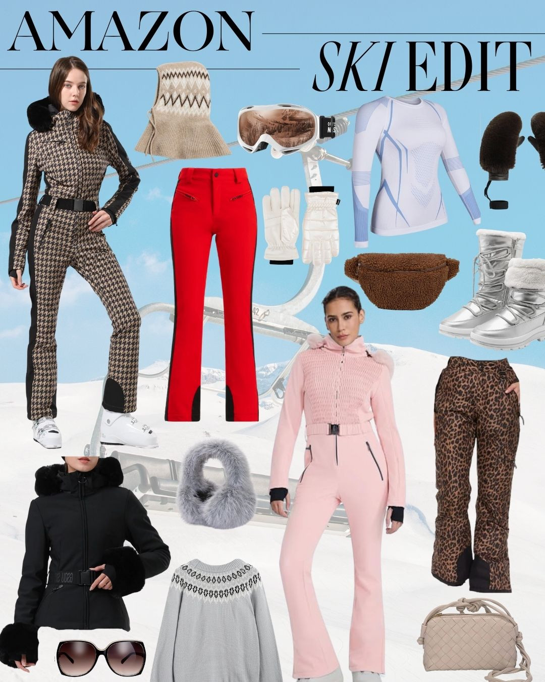 The Amazon Ski Edit ❄️⛷️

Eight head-to-toe ski looks that prove slope style can be just as chic as it is functional. From pretty-in-pink alpine moments and powdery purples to rich browns, timeless blacks, romantic reds, bold silvers, refined taupes, and statement leopard layers—this edit blends performance, polish, and personality. Each look is thoughtfully styled to feel flattering, cozy, and confidence-boosting from first lift to après.

Save this for ski trip outfit inspiration and tap to shop these affordable, fashion-forward winter finds.

#LTKWinter #LTKSki #AmazonFinds #SkiStyle #WinterOutfits #SlopeStyle #SkiTripLooks #ColdWeatherFashion #LTKOutfits #AffordableStyle #AlpineChic 

 

#LTKSeasonal #LTKActive #LTKTravel