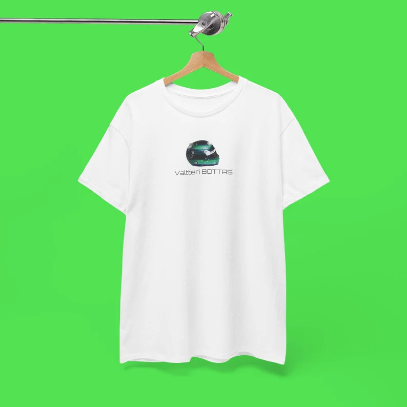 Unisex Valtteri Bottas Formula 1 Helmet T-shirt | F1 | Etsy (US)