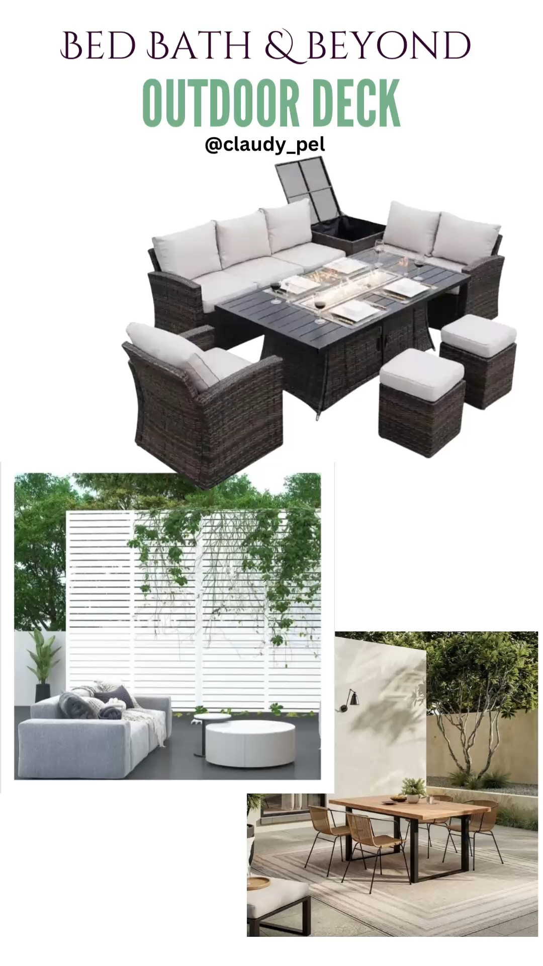 New Outdoor or Deck dining set, privacy, and rug for out new home 🏡 

#LTKActive #LTKSeasonal #LTKHome