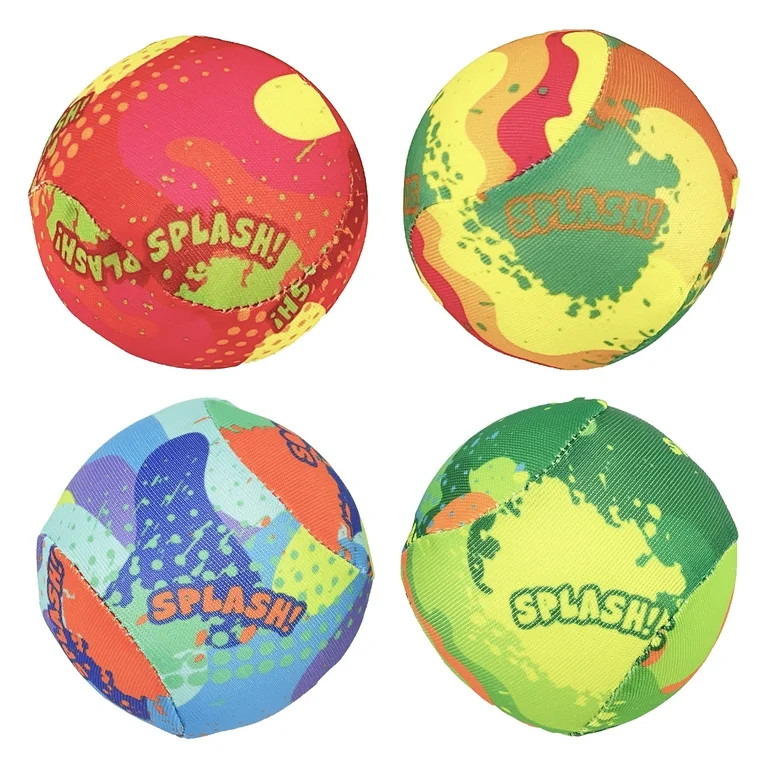 Play Day 65362 Pool Splash Balls, Multicolor, 4 Pack | Walmart (US)