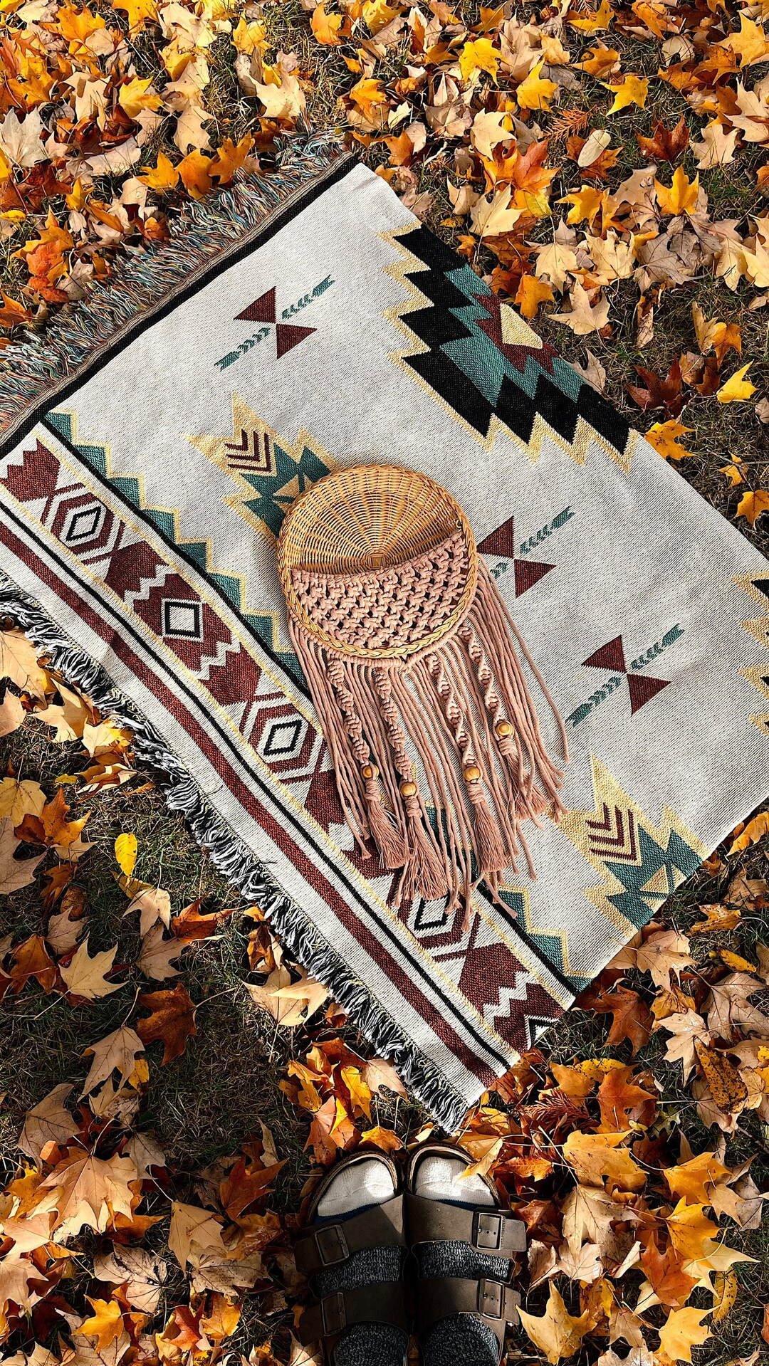 Classic Basket Wall Hanging Basket Decor Macrame Art - Etsy | Etsy (US)