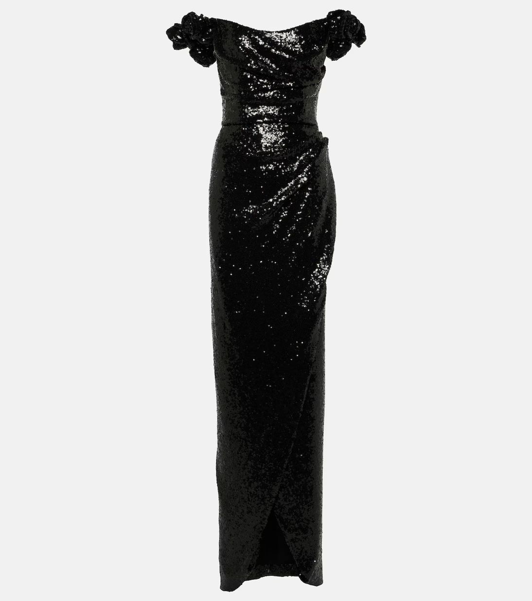 Vespera off-shoulder sequined gown | Mytheresa (UK)