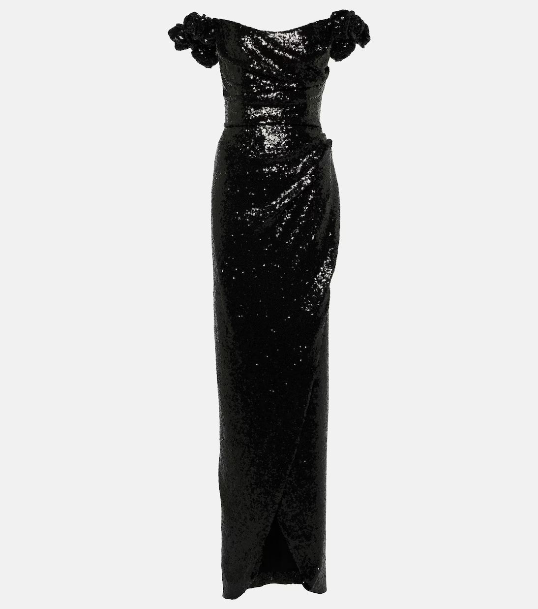 Vespera off-shoulder sequined gown | Mytheresa (UK)