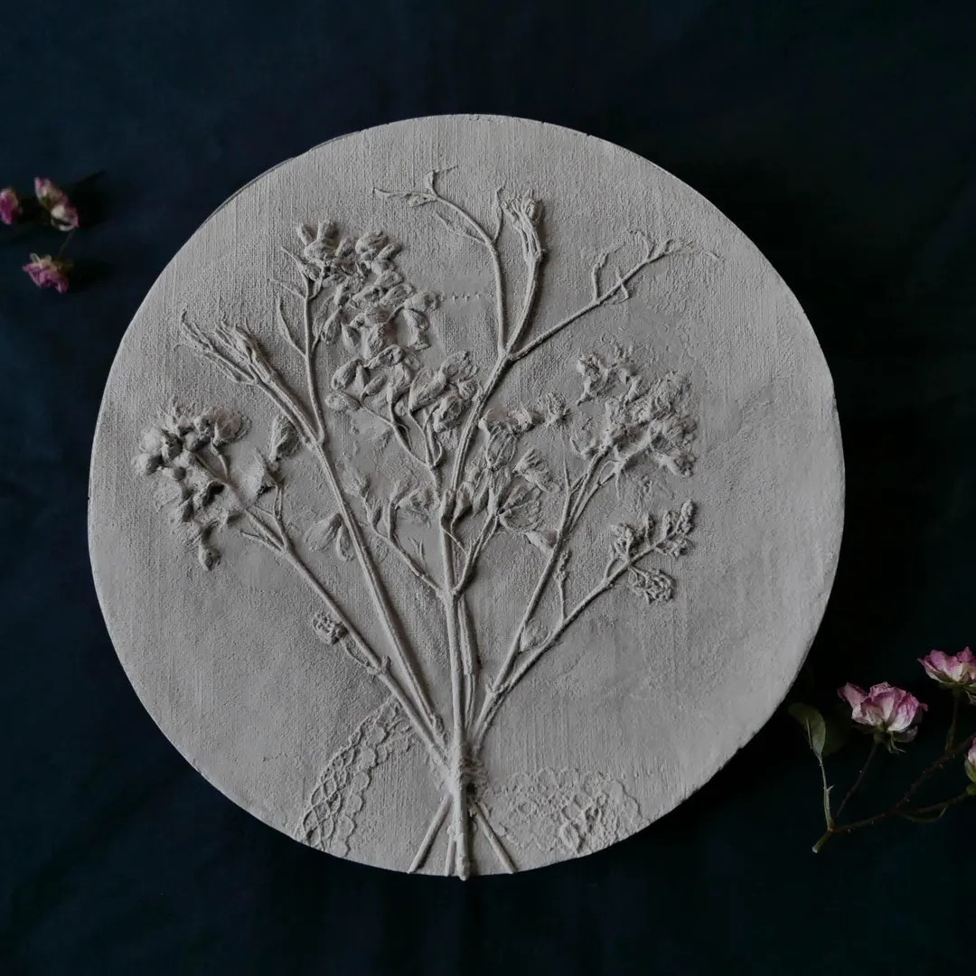 Plant Relief 'mayflower Bush', Botanical Bas Relief, Home Decor - Etsy | Etsy (US)