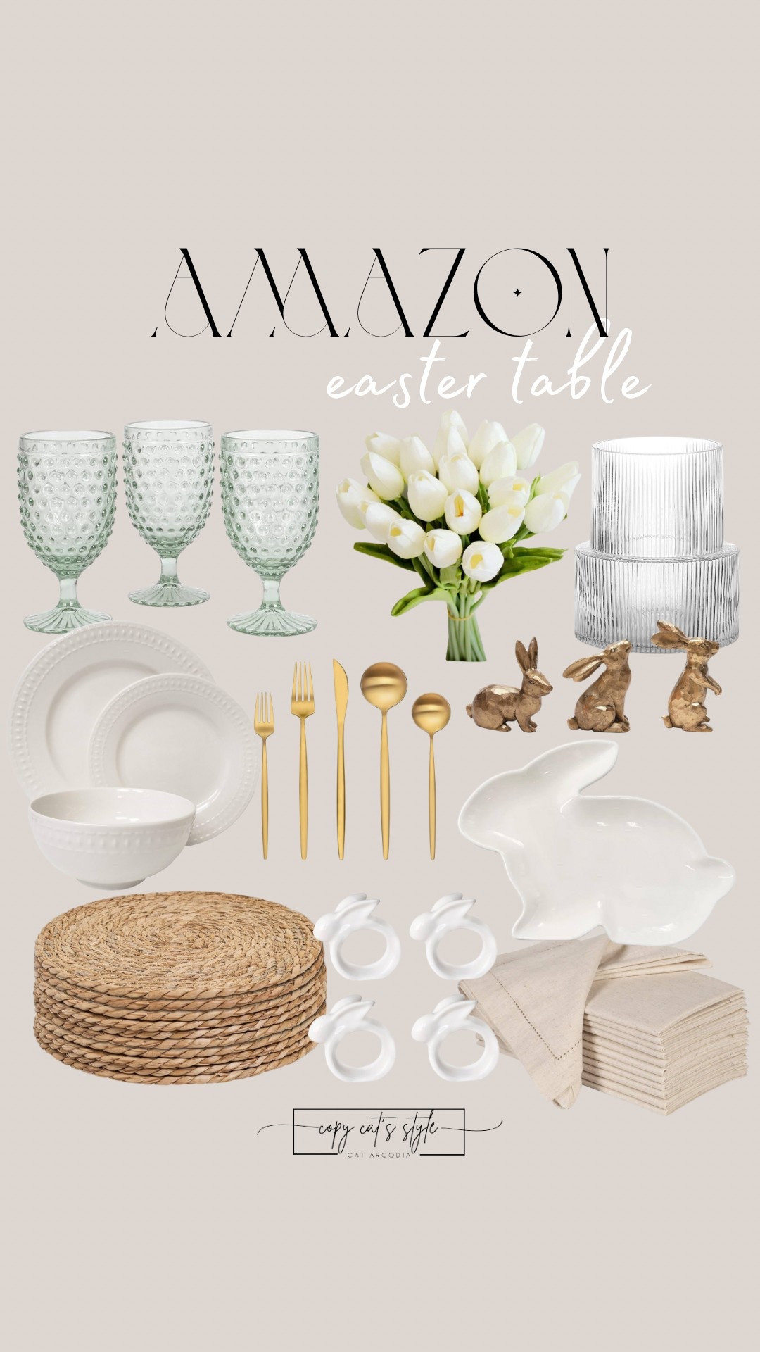 Amazon Easter table decor! 

#LTKHome #LTKFindsUnder50 #LTKSeasonal