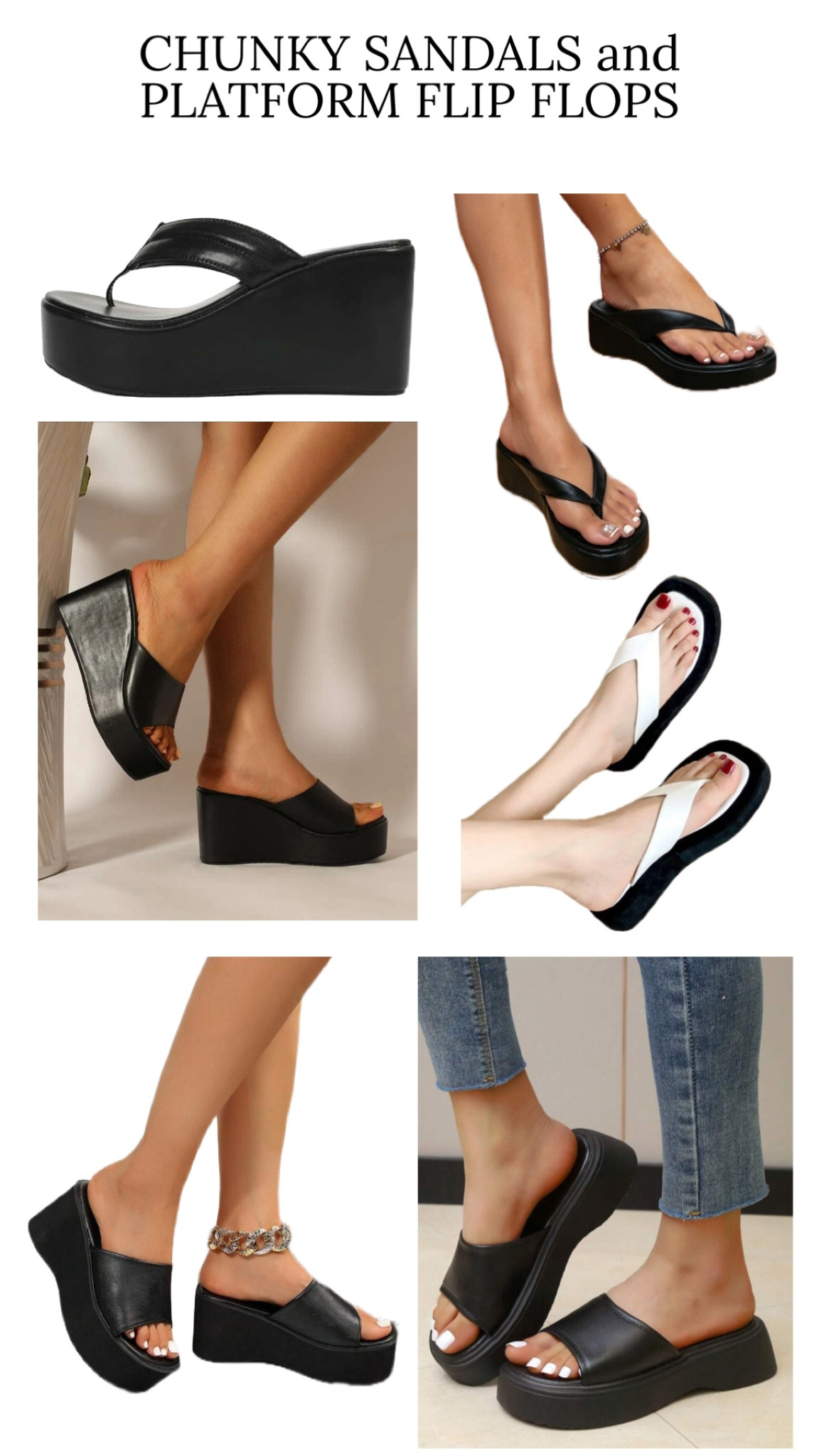 SUMMER FASHION TRENDS: Chunky sandals and platform flip flops 🖤☀️

#LTKShoeCrush #LTKFindsUnder100 #LTKStyleTip