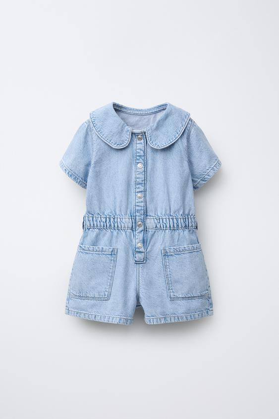 SHORT DENIM JUMPSUIT | Zara US