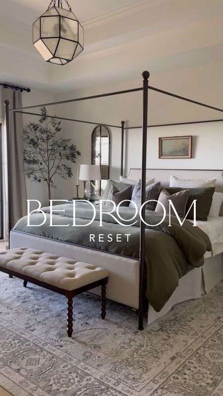 Bedroom reset 🤍

bedding, duvet cover, canopy bed, curtains, steamer, rug, bedroom decor 

#LTKsalealert #LTKstyletip #LTKhome