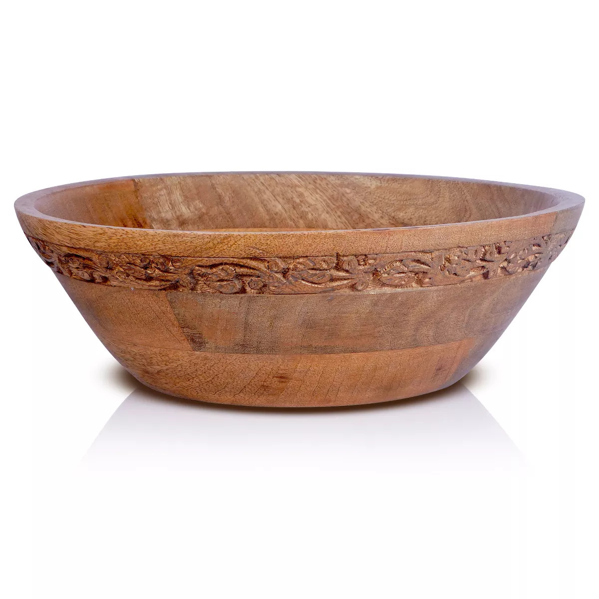 Mela Artisans Wooden Serving Bowls (white) (12" x 4.5" x 11") | Target