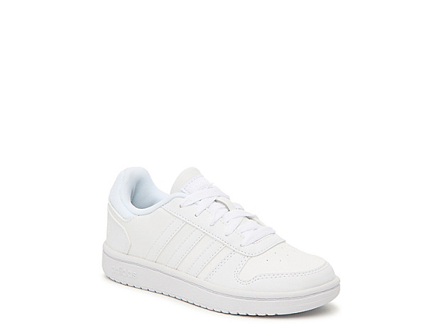 adidas Hoops 2.0 Sneaker - Kids' - Girl's - White | DSW