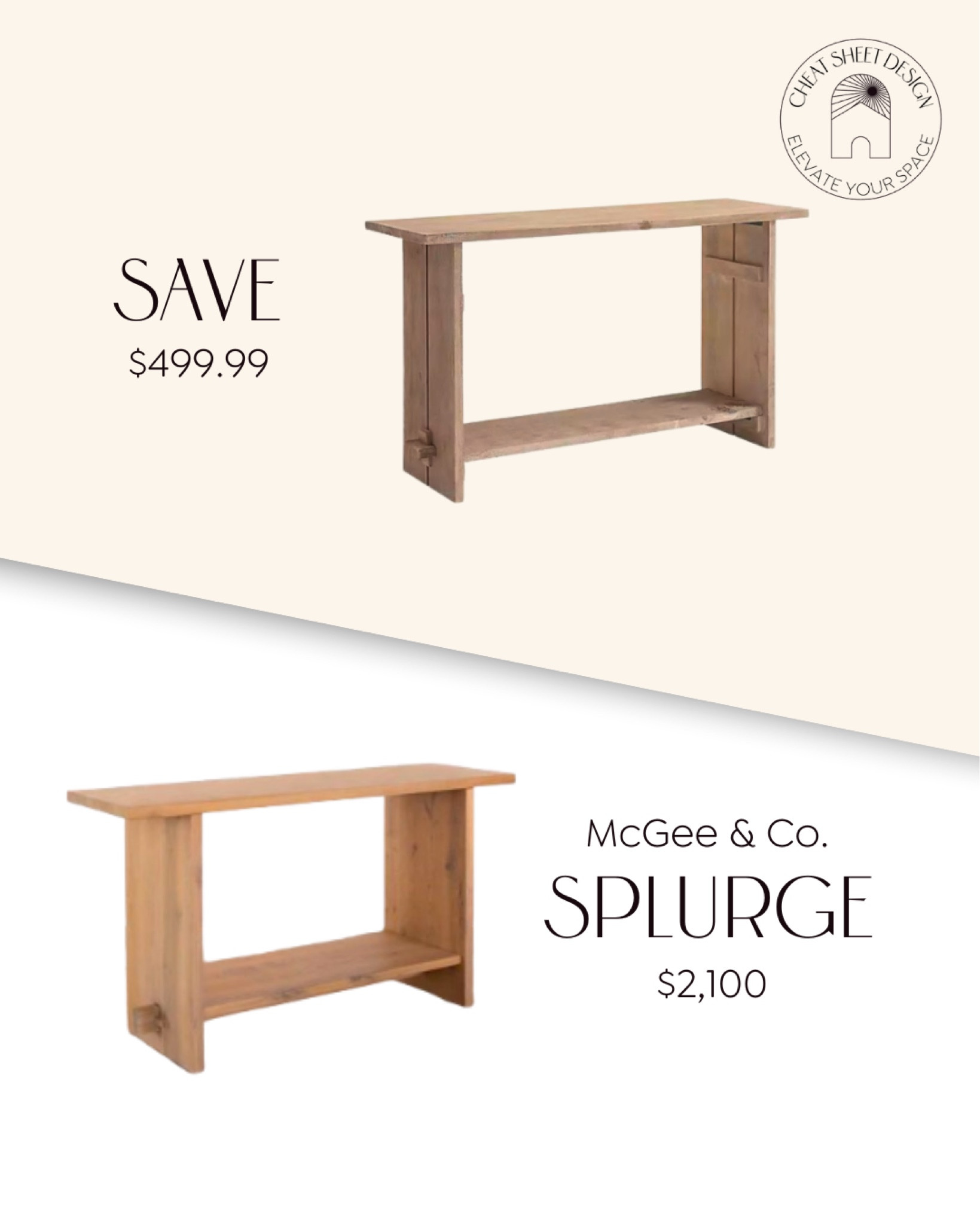 McGee & Co. console dupe! Style comes in all price ranges - are you saving or are you splurging? 

#LTKstyletip #LTKhome #LTKsalealert