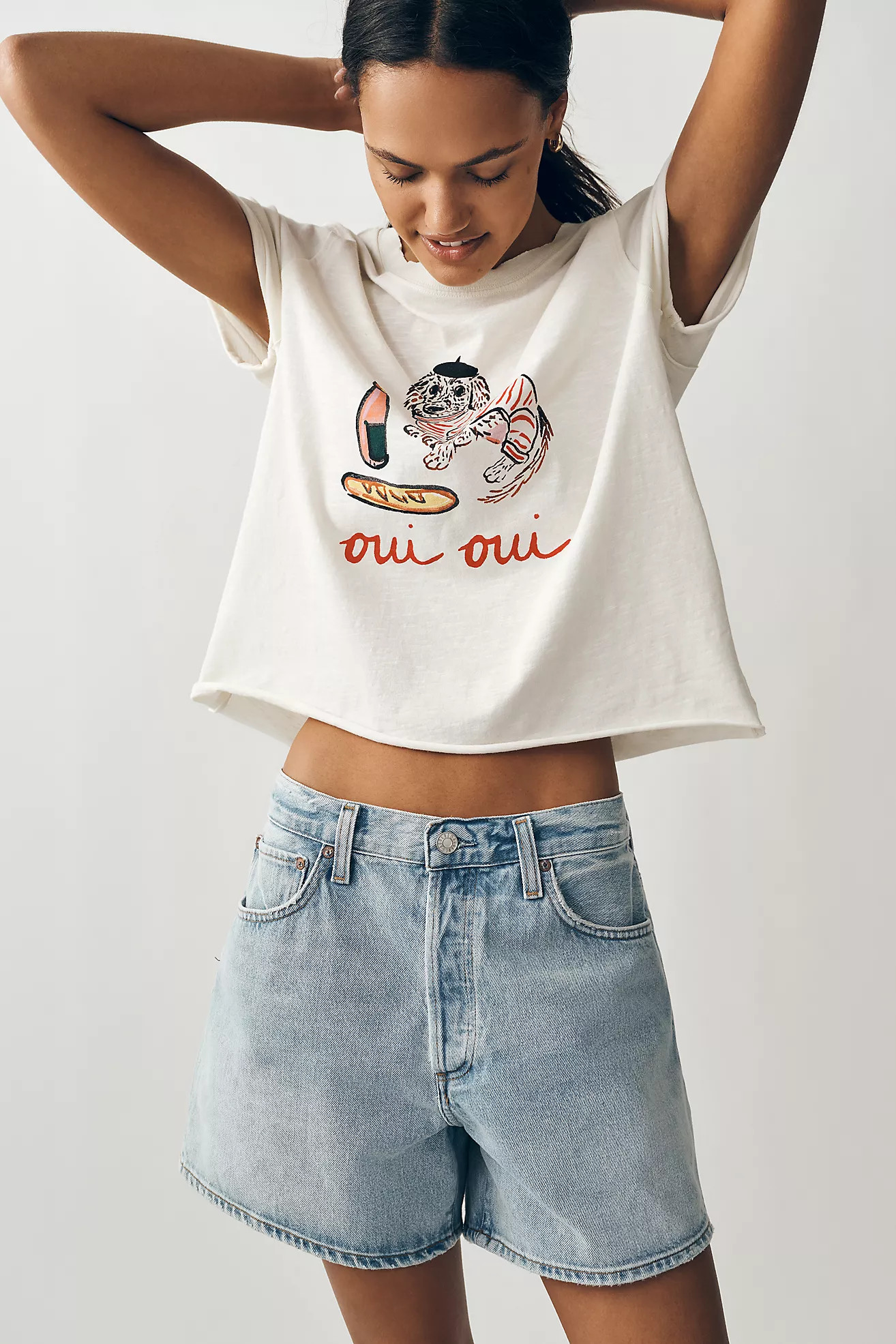 Maeve Caitlin Cotton Boxy Tee by Nikki Ackerman | Anthropologie (US)