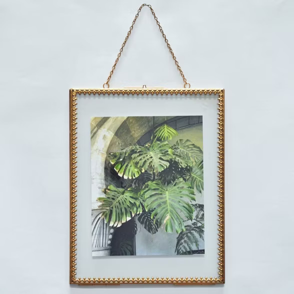 8" x 10" Pressed Glass Frame Brass - Opalhouse™ | Target