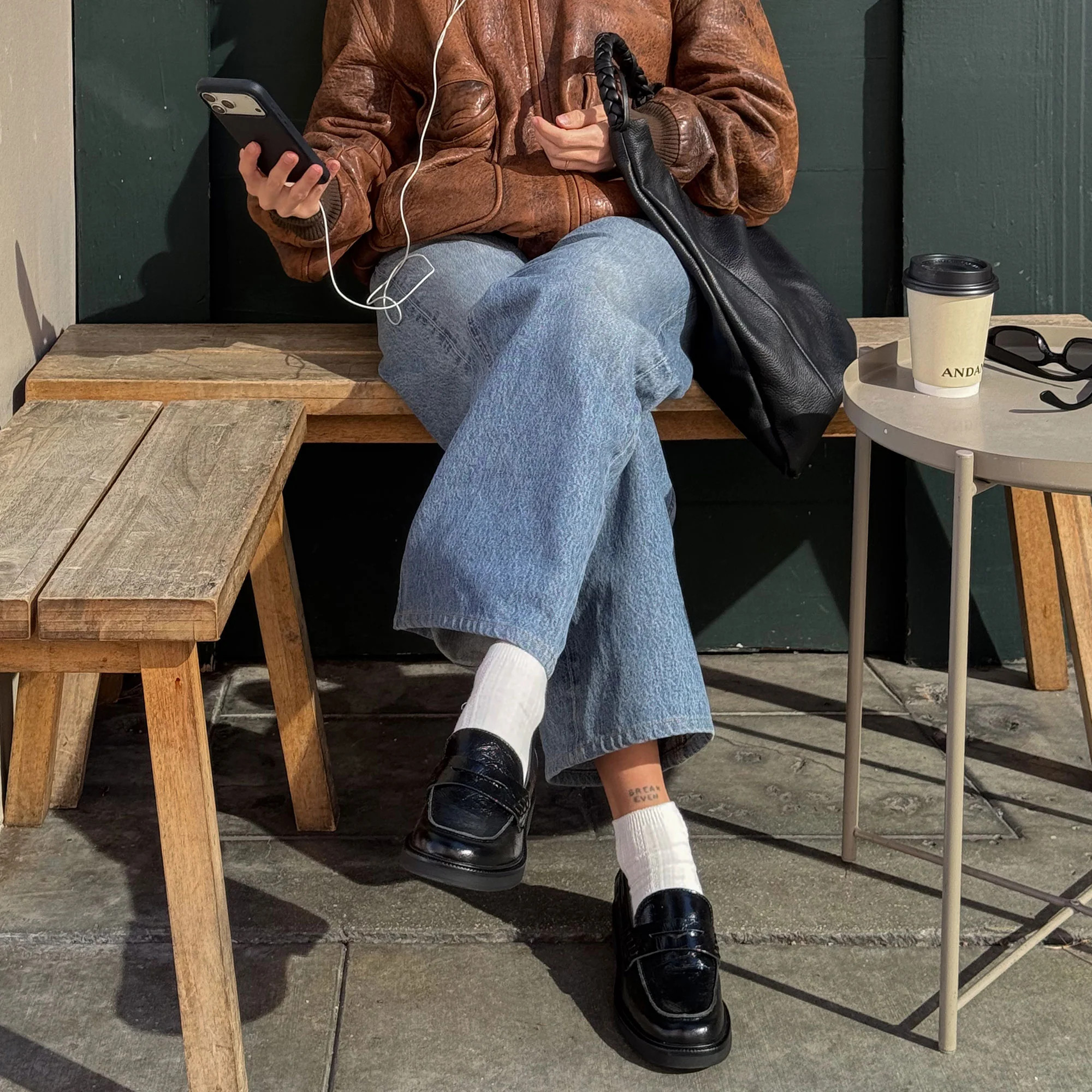 Tiggy Loafers Midnight Crinkle Patent | DolceVita.com