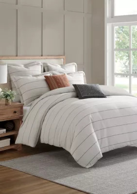 Levtex Home Leo Stripe Black Comforter Set | Belk