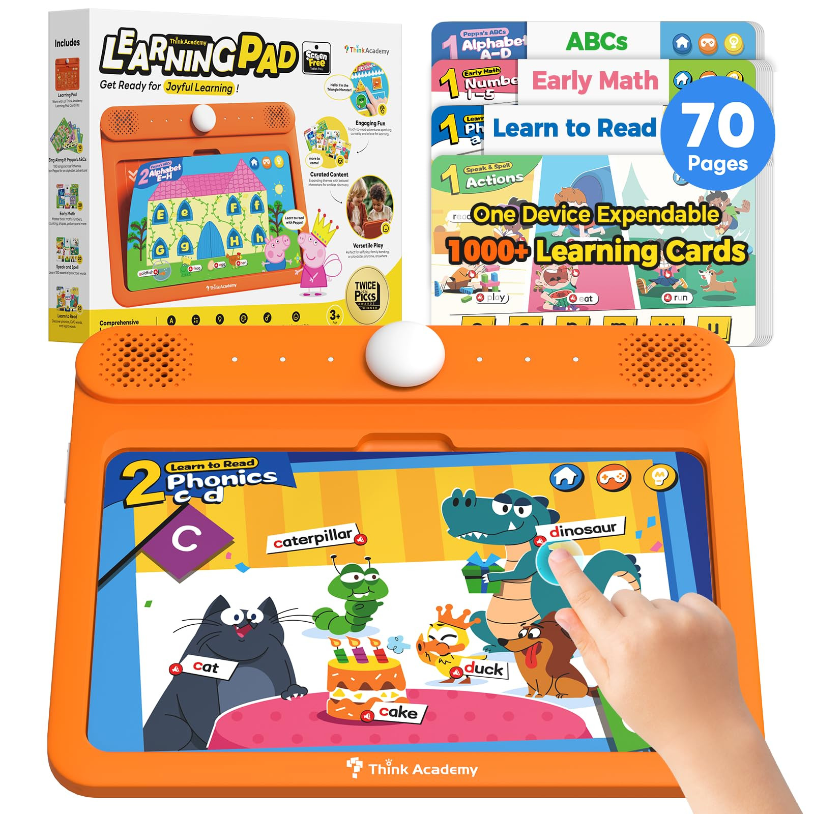 Interactive Electronic Learning Pad - Learn-to-Read System with 70 Sound Pages, Card-Insert for A... | Amazon (US)