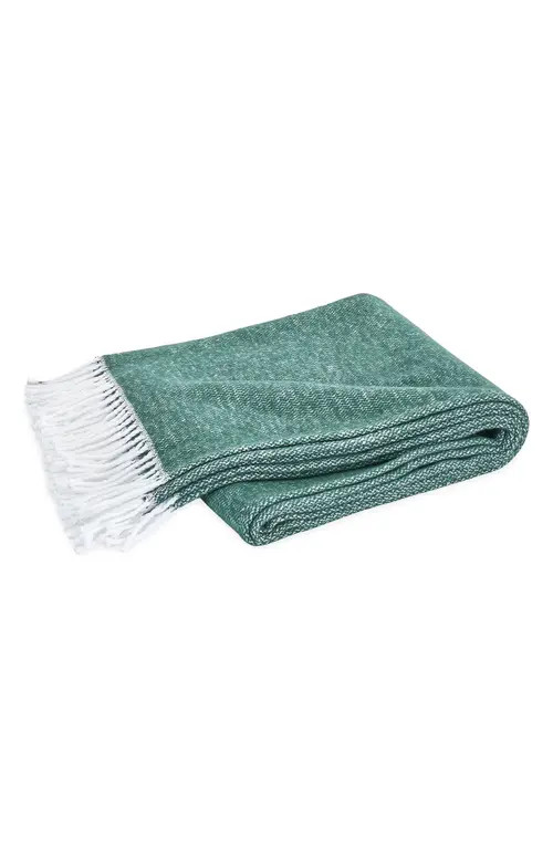 Matouk Pezzo Throw Blanket in Jade at Nordstrom | Nordstrom
