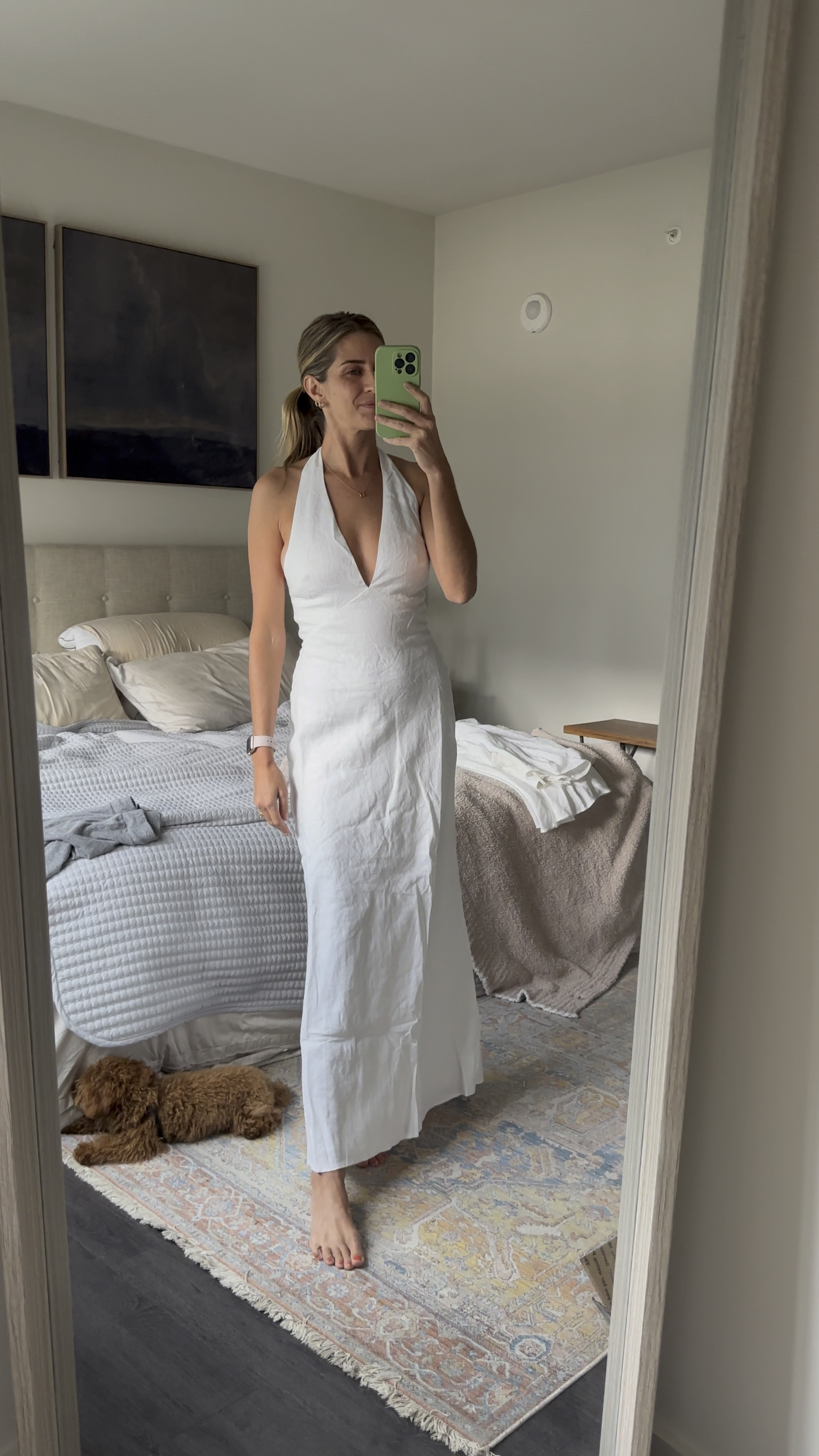 When the linen dress is double lined 🙏 

#LTKStyleTip #LTKNYFW #LTKWedding